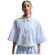 Nike Γυναικείο πουκάμισο Sportswear Chill Poplin Oversized Striped Shirt